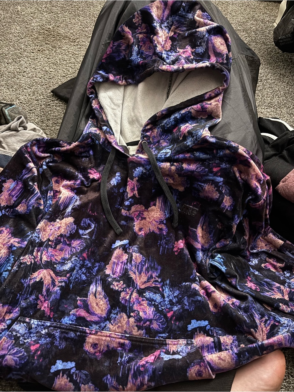 Vans Velvet Floral Hoodie